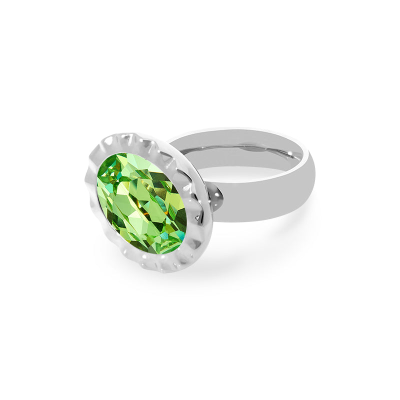 Tivola Ring UNICA in Silver - Peridot