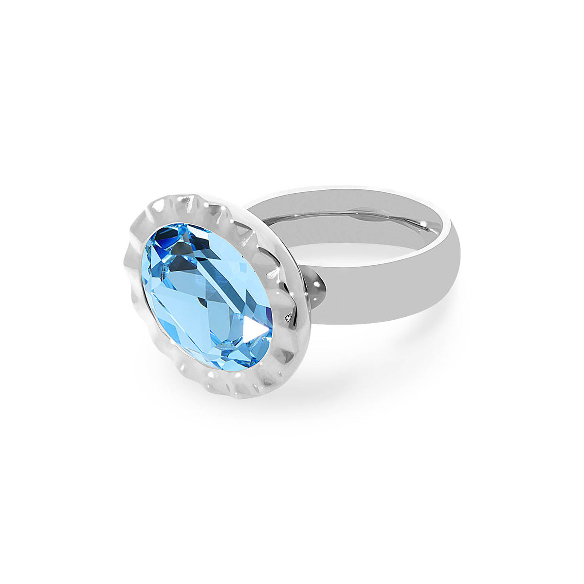 Tivola Ring UNICA in Silver - Aquamarine