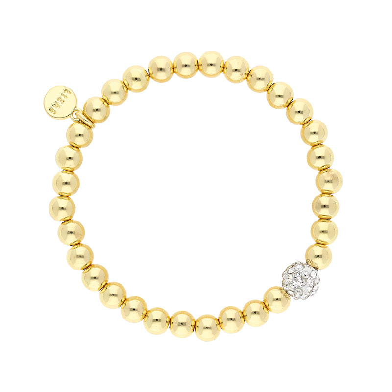 Lizas Livingston Classic Flexible Bracelet with stone bobble