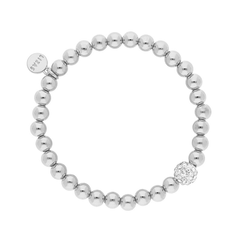 Lizas Livingston Classic Flexible Bracelet with stone bobble