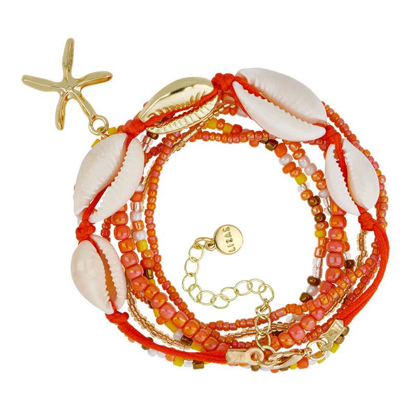 Lizas Multistrand Shell Stretchie