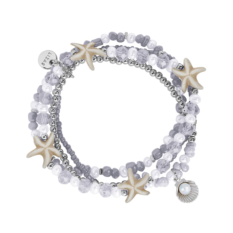 Lizas Starfish and pearl beaded bracelet