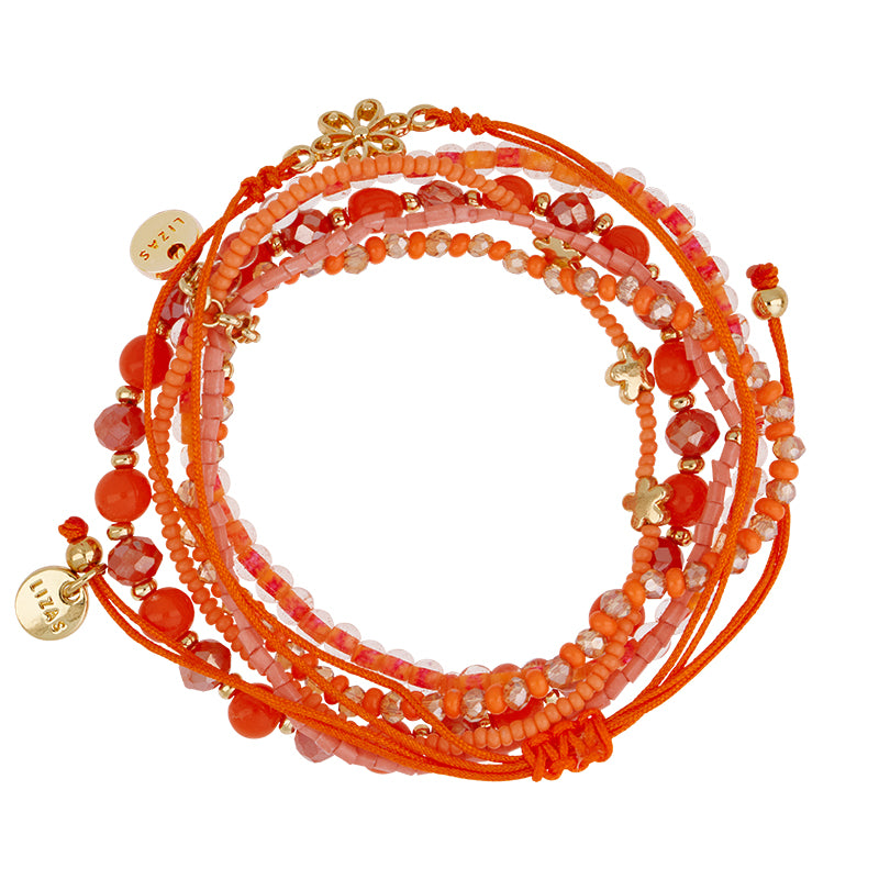 Lizas Multi strand natural stone bracelet