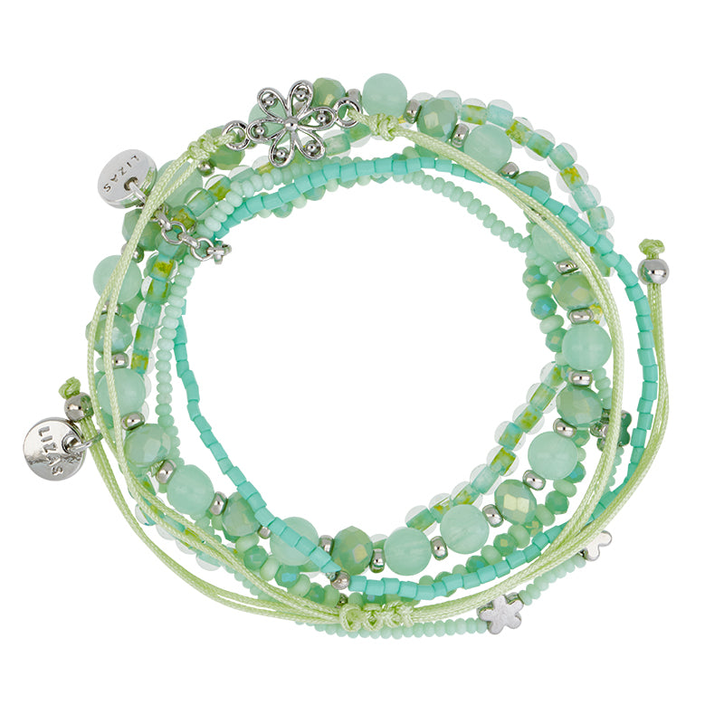 Lizas Multi strand natural stone bracelet