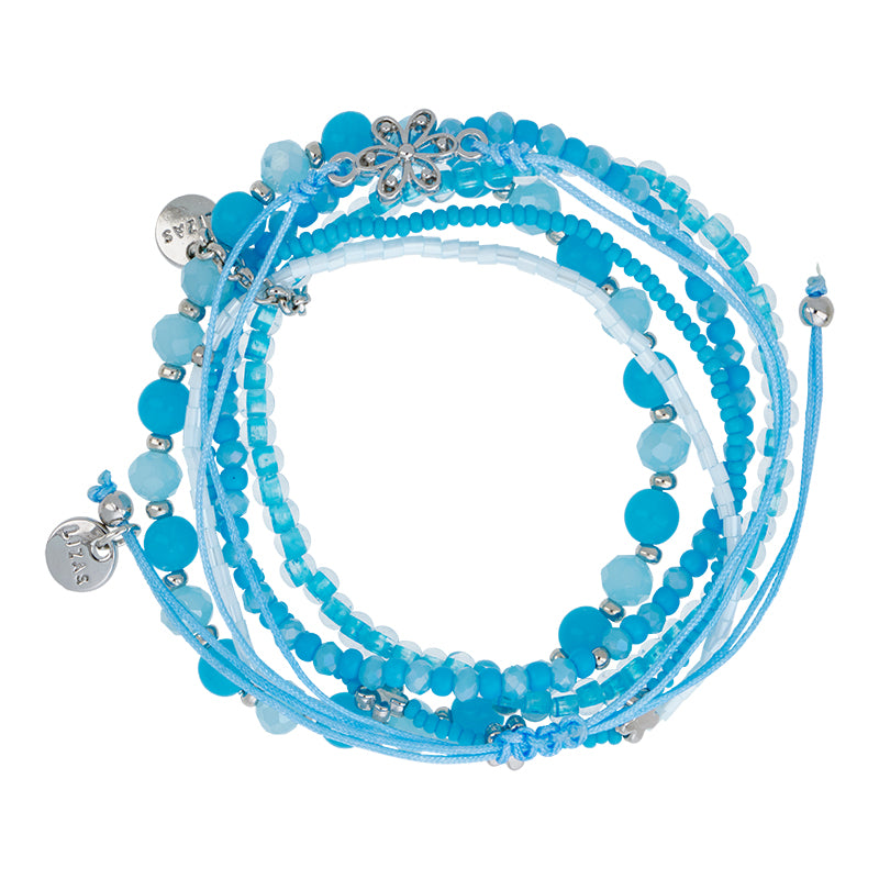 Lizas Multi strand natural stone bracelet