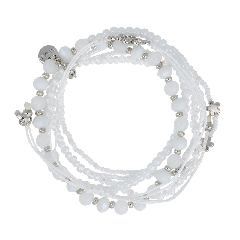 Lizas Multi strand natural stone bracelet