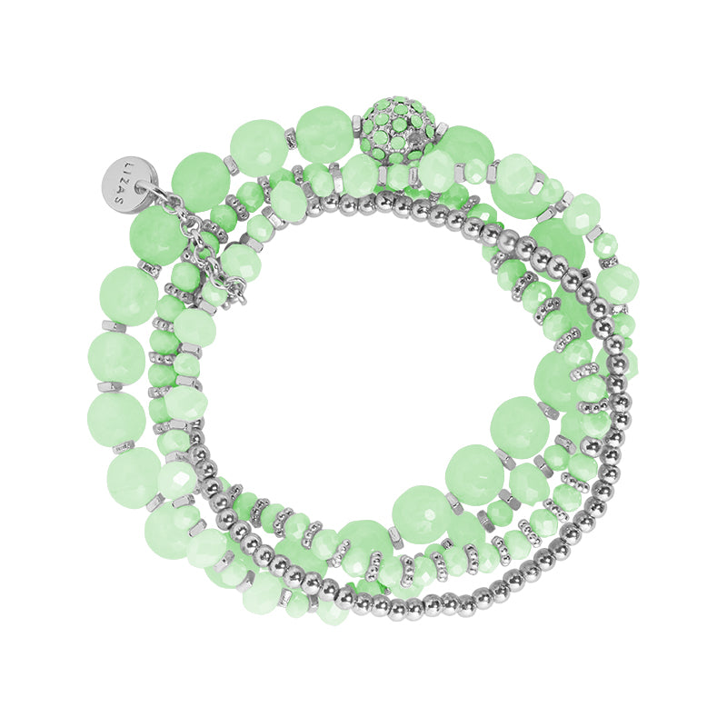 Lizas Showstopper Multi strand natural stone bracelet