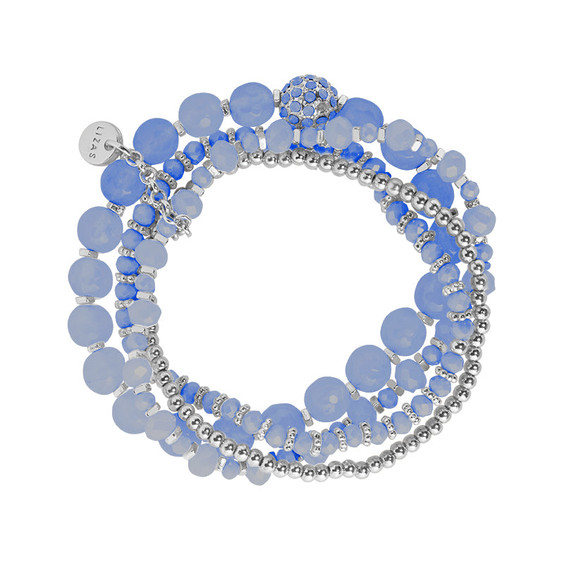 Lizas Showstopper Multi strand natural stone bracelet