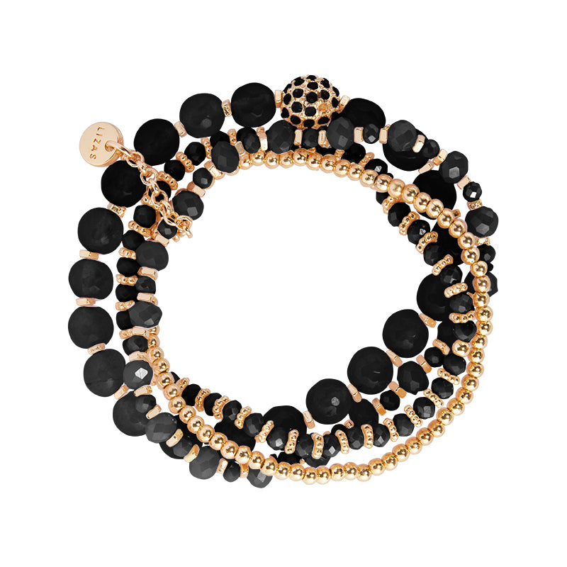 Lizas Showstopper Multi strand natural stone bracelet
