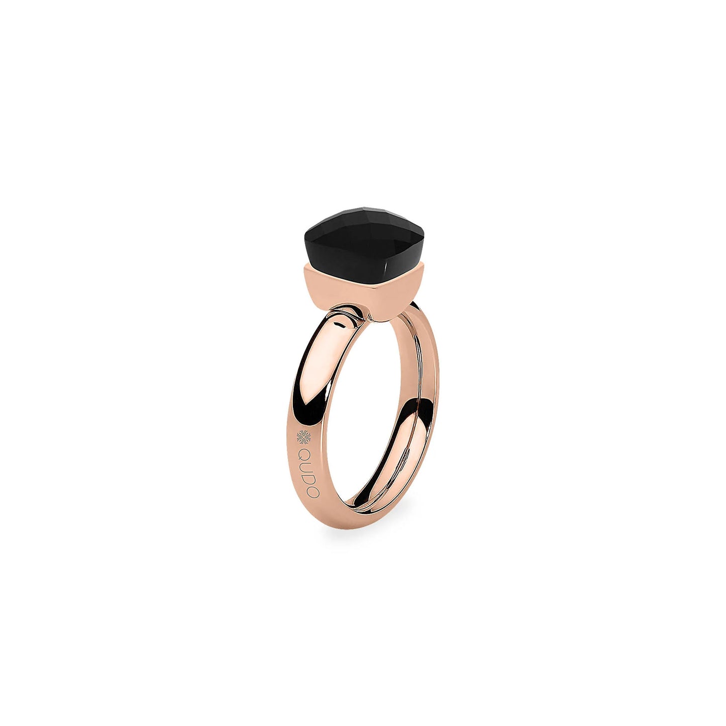Firenze Ring in Rose Gold - Jet