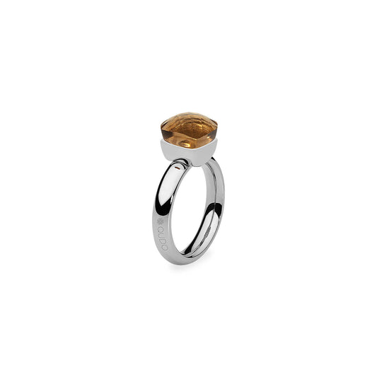 Firenze Ring in Silver - Smoked Topaz
