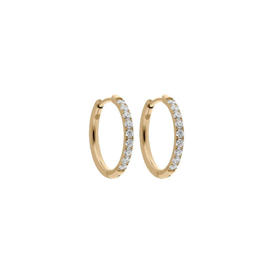 Medium Eternity Earrings in Gold