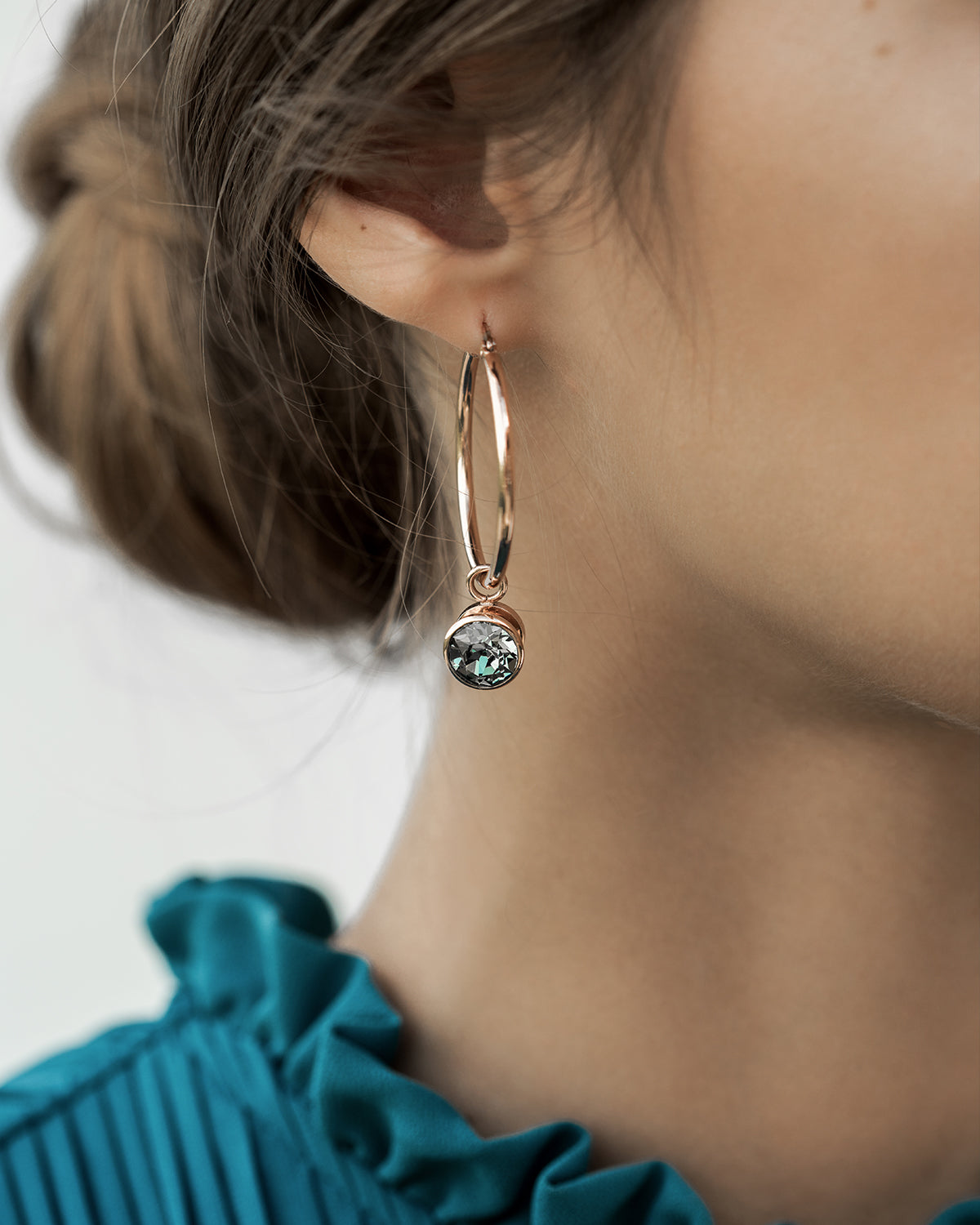 Bottone Charm in Silver