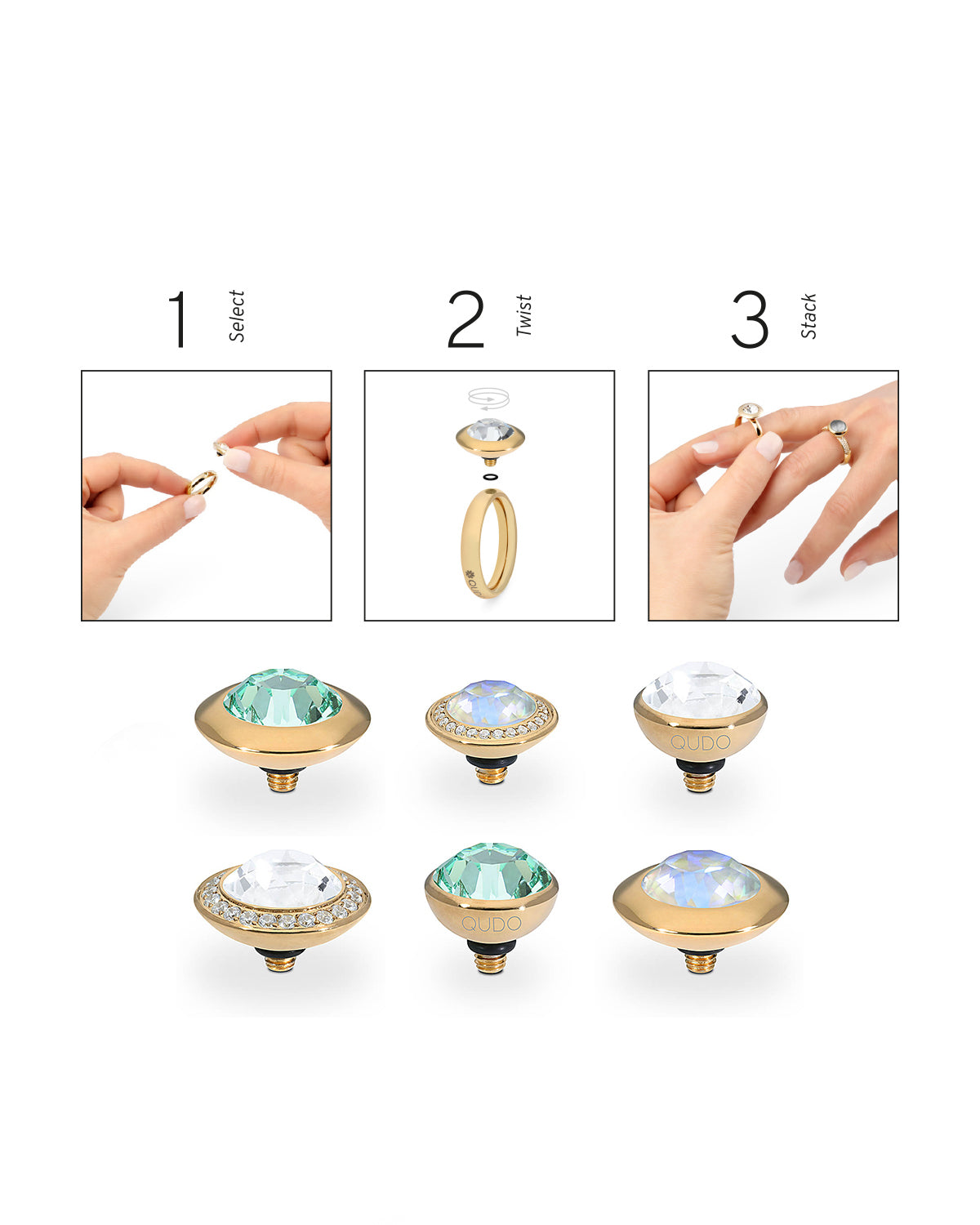 Tondo Deluxe Top - 13mm in Gold