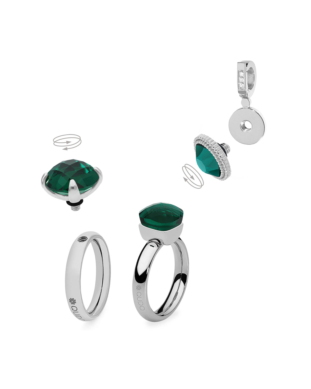 Seano Top 13 mm in Silver