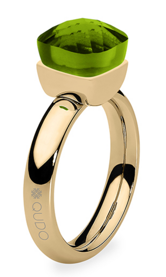 Firenze Ring in Gold - Fern Green