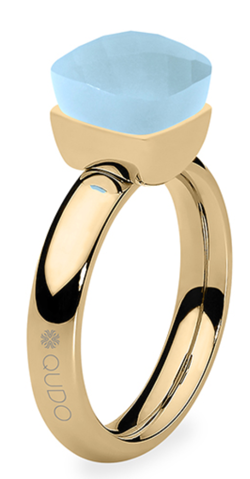 Firenze Ring in Gold - Air Blue Opal
