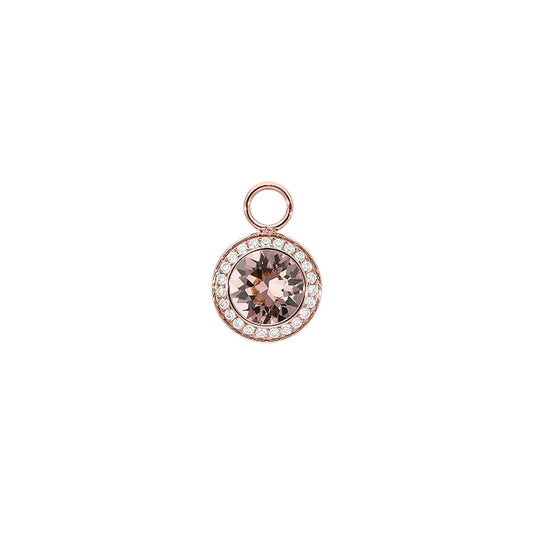 Tondo Deluxe Charm in Rose Gold - Vintage Rose