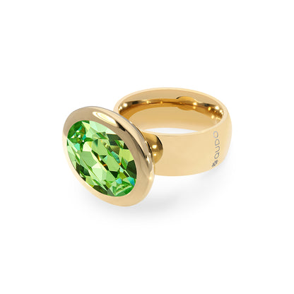 Tivola Ring Big in Gold - Peridot