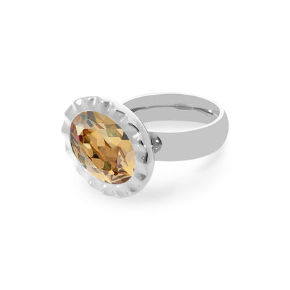 Tivola Ring UNICA in Silver - Golden Shadow