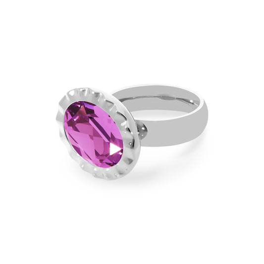 Tivola Ring UNICA in Silver - Dark Rose