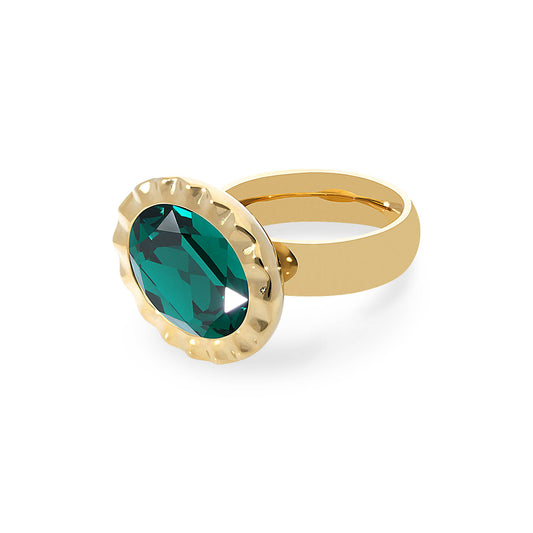 Tivola Ring UNICA in Gold - Emerald