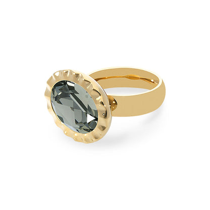 Tivola Ring UNICA in Gold - Black Diamond
