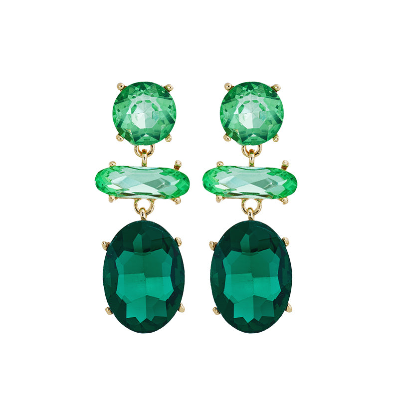 Lizas Colourful Crystal Earrings