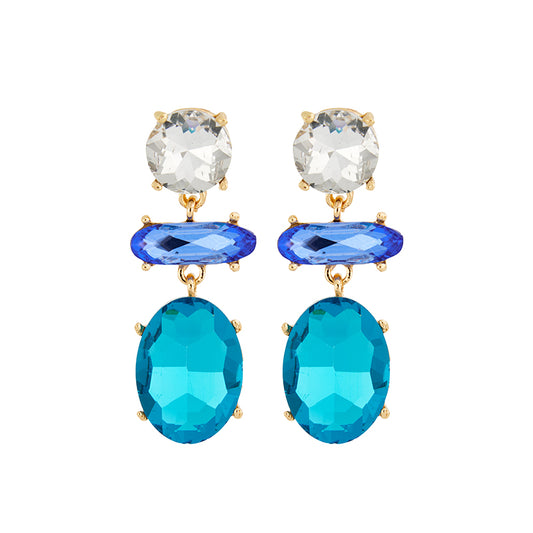 Lizas Colourful Crystal Earrings