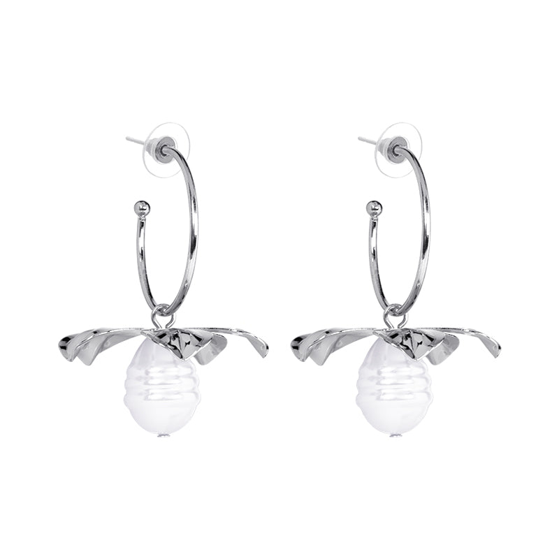 Lizas Palm tree Freshwater pearl Earrings