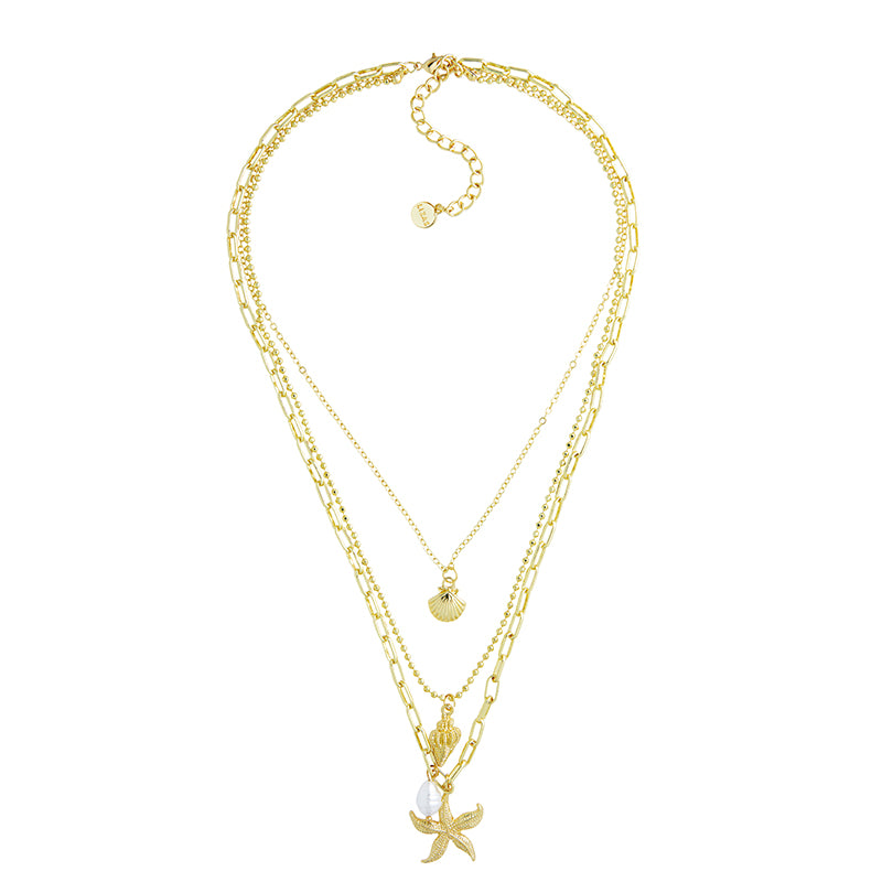 Lizas Tripple strand necklace