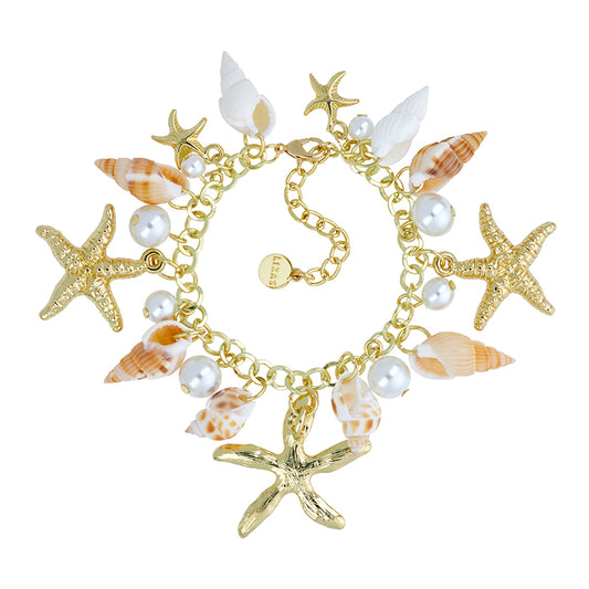 Lizas Multi Shell & Pearl bracelet