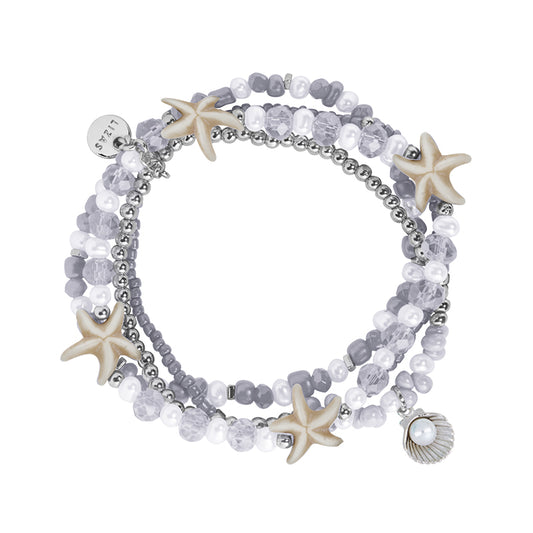 Lizas Starfish and pearl beaded bracelet
