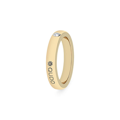 Saria Ring in Gold - Crystal