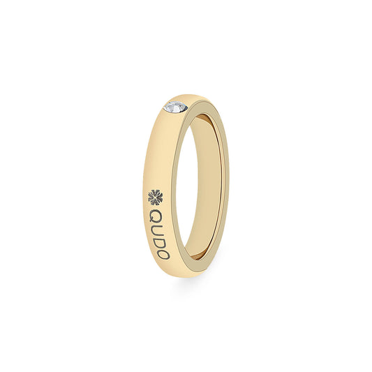 Saria Ring in Gold - Crystal