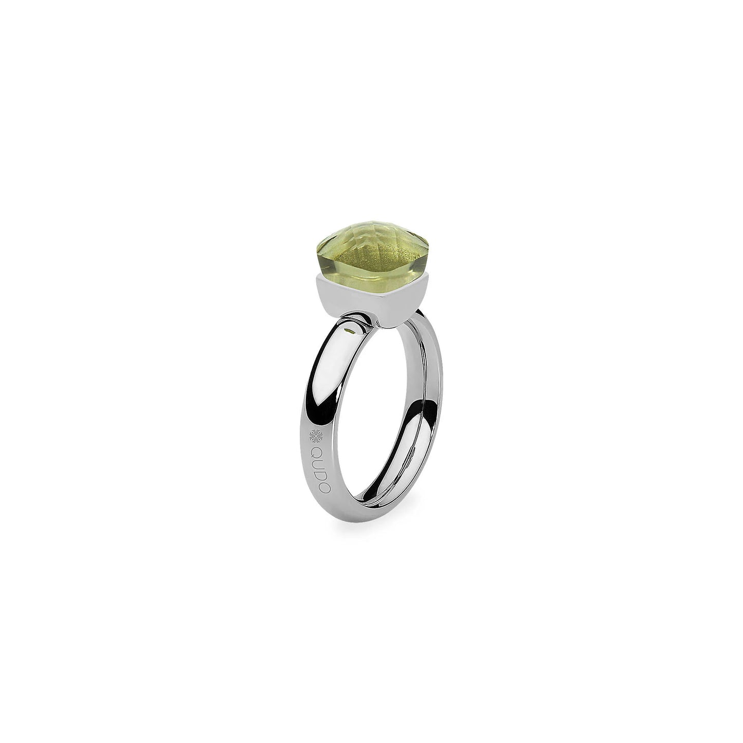 Firenze Ring in Silver - Olivine