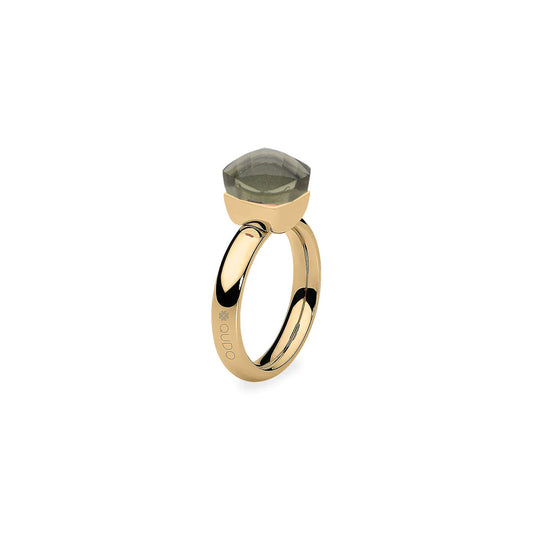 Firenze Ring in Gold - Smokey Quartz