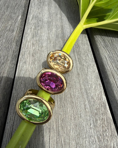 Tivola Ring Big in Gold - Golden Shadow