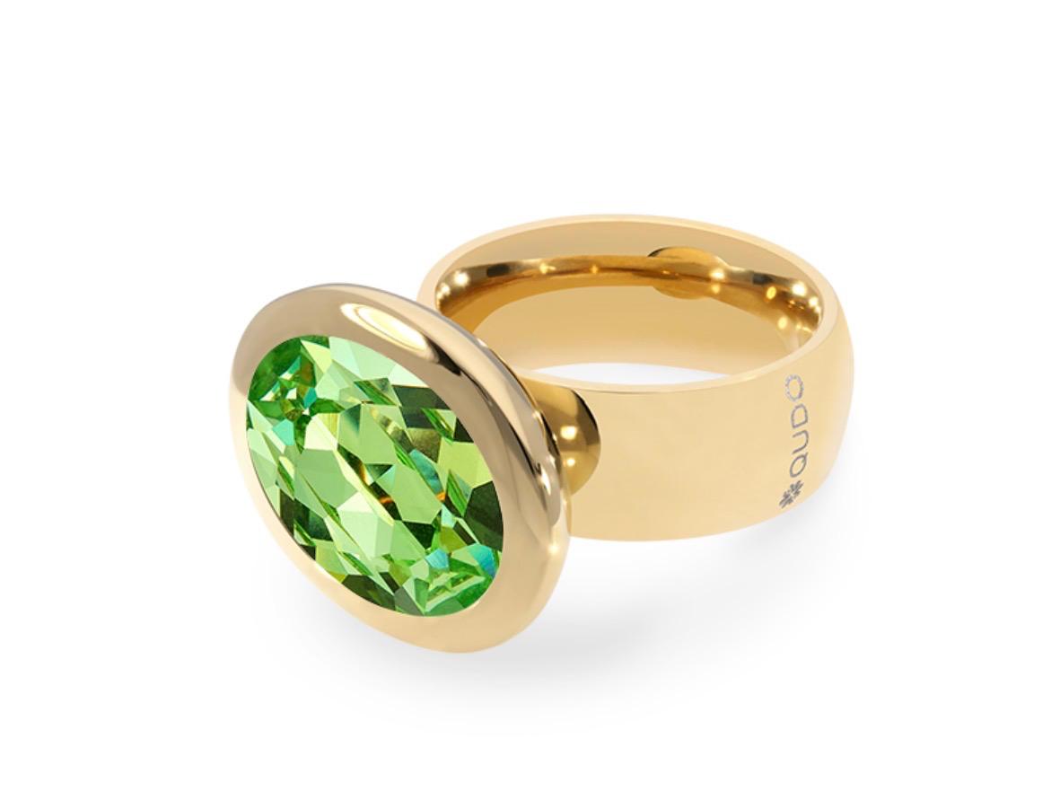 Tivola Ring Big in Gold - Peridot