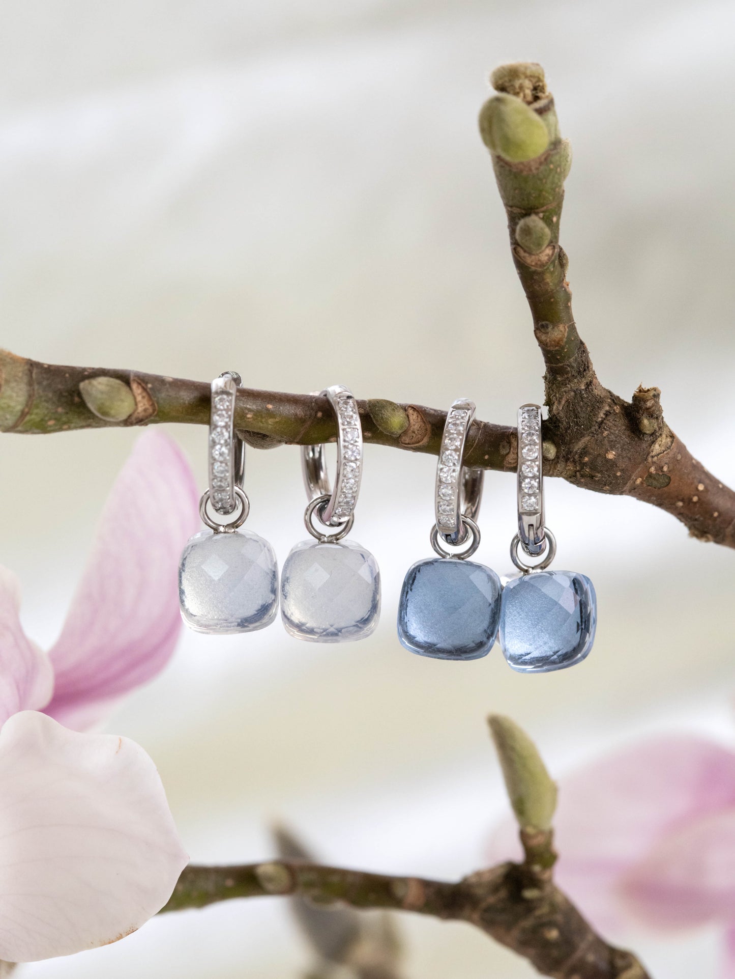Firenze Deluxe Earrings in Hellblau