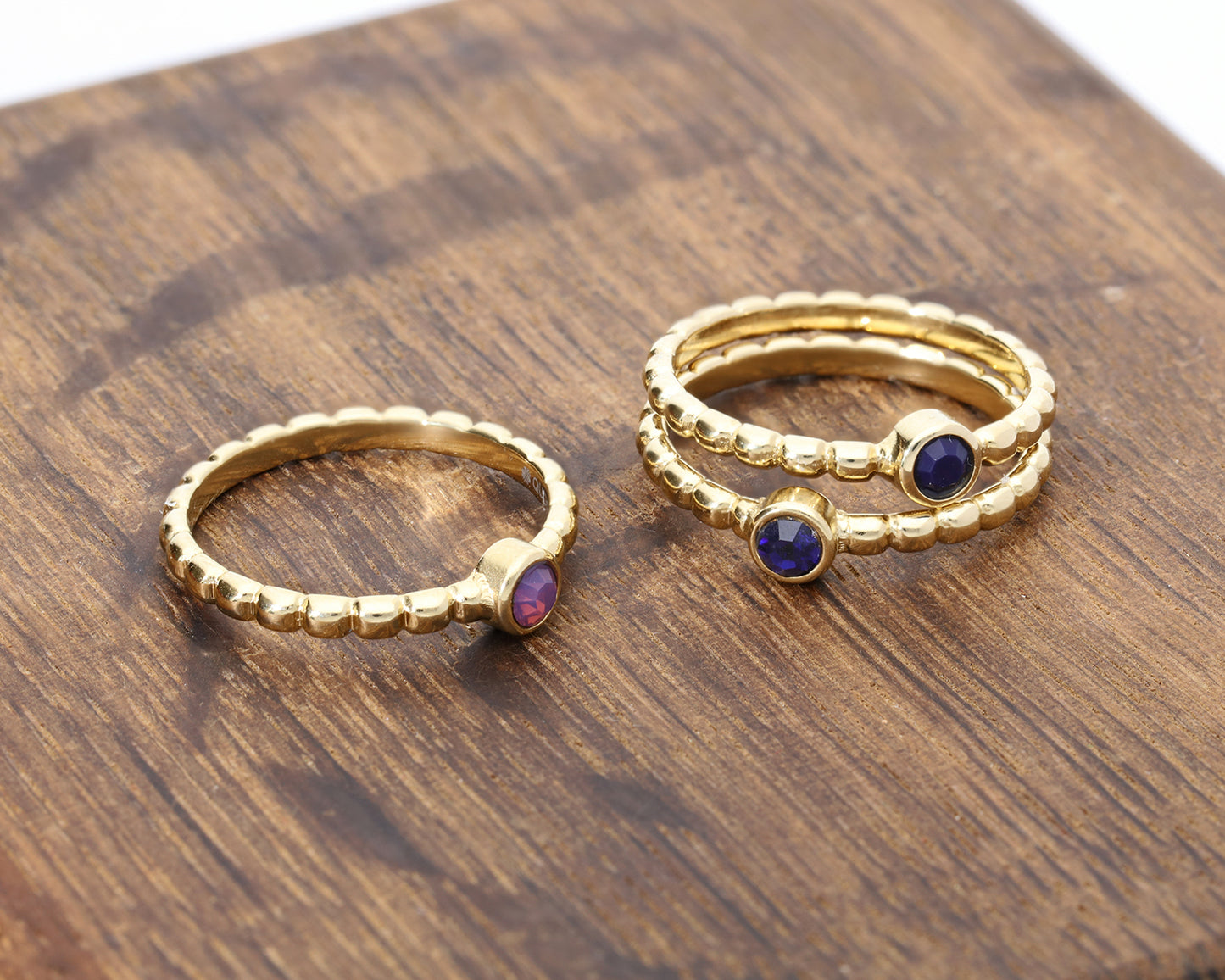 Matino Deluxe Ring in Rose Gold - Aqua