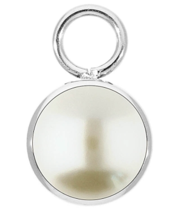 Bottone Charm in Silver