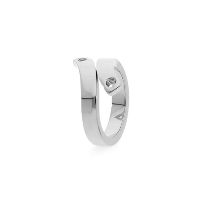 Due Ring in Polished Silver